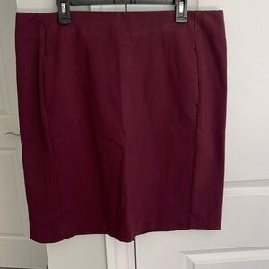 Elegant Burgundy Skirt